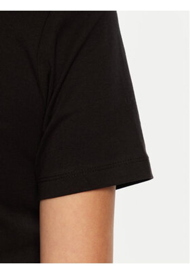 Brave Soul T-Shirt LTS-149ANDYBLK Czarny Regular Fit. Kolor: czarny. Materiał: bawełna