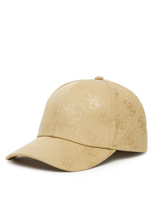 Guess Czapka z daszkiem AM9540 COT01 Beżowy. Kolor: beżowy. Materiał: bawełna