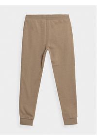 4f - 4F Spodnie dresowe 4FJAW23TTROM411 Beżowy Regular Fit. Kolor: beżowy. Materiał: bawełna