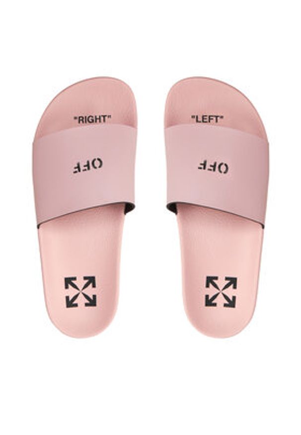 OFF-WHITE - Off-White Klapki OWIC002F22MAT0013000 Różowy. Kolor: różowy