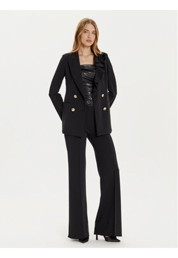 Rinascimento Spodnie materiałowe CFC0121355003 Czarny Regular Fit. Kolor: czarny. Materiał: syntetyk