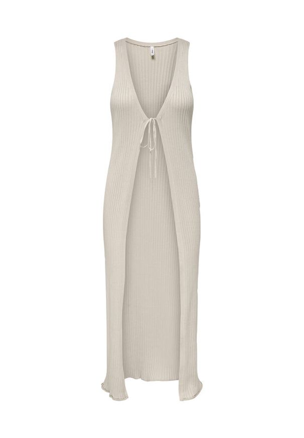 only - ONLY Kardigan Meddi 15347887 Beżowy Regular Fit. Kolor: beżowy. Materiał: syntetyk