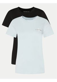 Calvin Klein Jeans Komplet 2 t-shirtów J20J219734 Kolorowy Slim Fit. Materiał: bawełna. Wzór: kolorowy #1