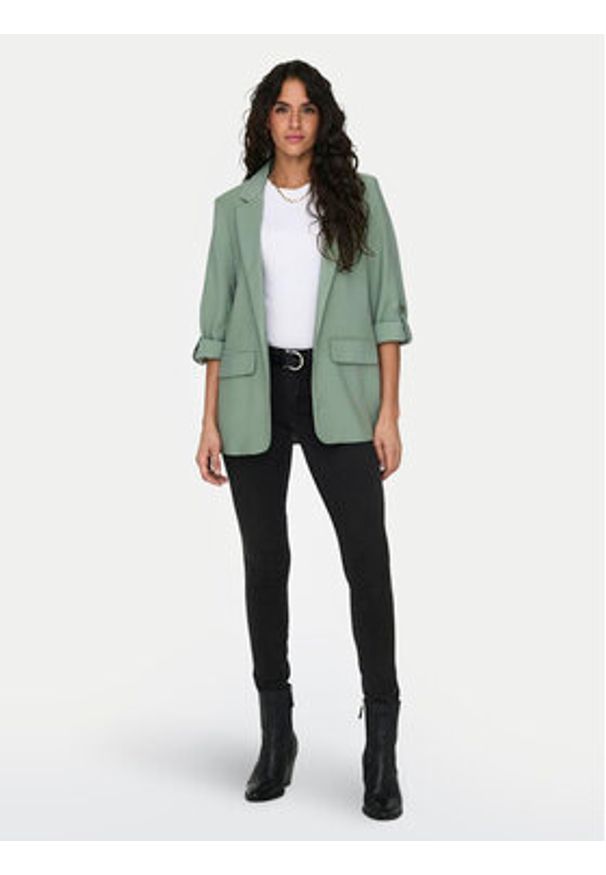 only - ONLY Marynarka Aris 15310839 Zielony Loose Fit. Kolor: zielony. Materiał: wiskoza