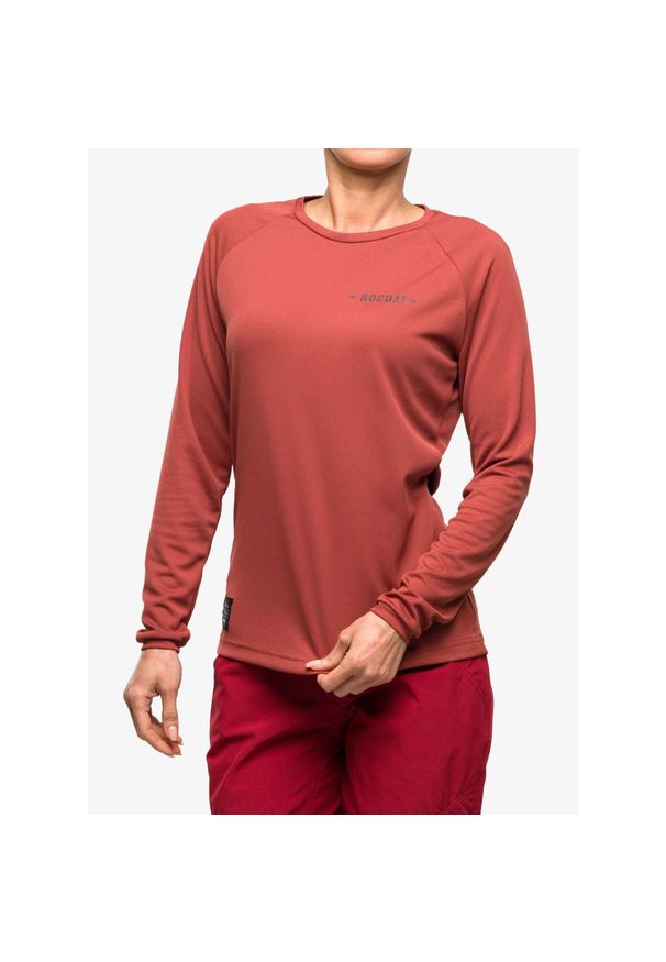 ROCDAY - Bluza rowerowa damska Rocday Patrol. Kolor: czerwony