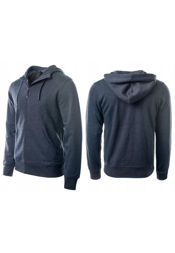 Bluza dresowa dla mężczyzn Hi-tec Silian II. Kolor: niebieski. Materiał: poliester, bawełna. Styl: sportowy. Sport: turystyka piesza