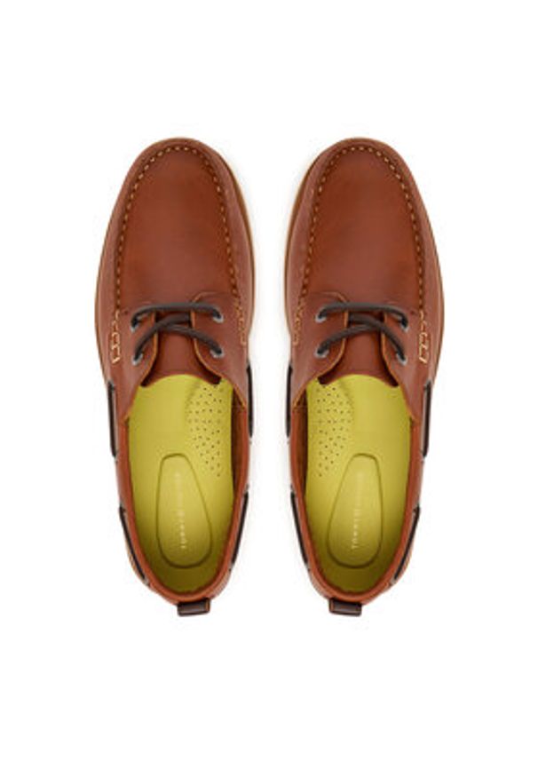 TOMMY HILFIGER - Tommy Hilfiger Mokasyny Light Lth FM0FM05746 Brązowy. Kolor: brązowy. Materiał: skóra