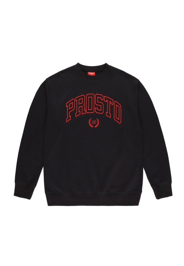 Prosto - Bluza męska PROSTO Crewneck Varsity. Kolor: czarny