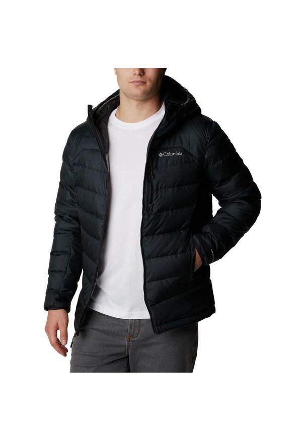 columbia - Kurtka Turystyczna Puchowa Męska Columbia Autumn Park Down Hooded Jacket. Kolor: czarny. Materiał: puch. Sport: turystyka piesza