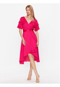 DKNY Sukienka koktajlowa DD3F7613 Różowy Slim Fit. Kolor: różowy. Materiał: syntetyk. Styl: wizytowy #5