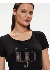 Liu Jo T-Shirt VA4227 JS360 Czarny Regular Fit. Kolor: czarny. Materiał: wiskoza