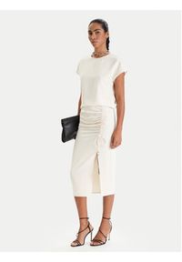 Patrizia Pepe Bluzka 8C0848/A701-W409 Écru Regular Fit. Materiał: syntetyk #5