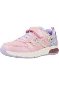 Geox - Buty GEOX J SPACECLUB G Rose. Kolor: różowy. Materiał: syntetyk, tkanina. Sport: turystyka piesza