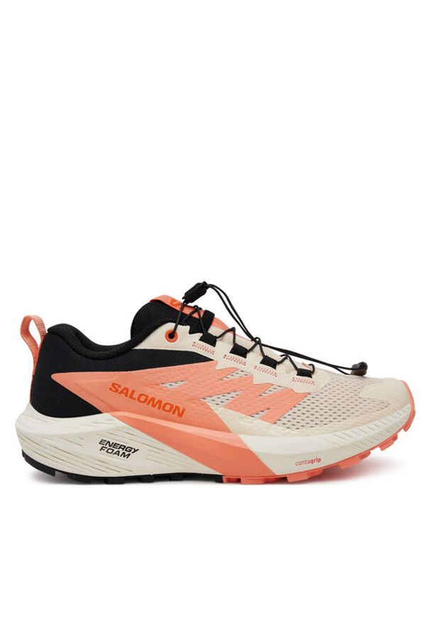 salomon - Salomon Buty do biegania Sense Ride 5 L47808700 Pomarańczowy. Kolor: pomarańczowy. Materiał: materiał