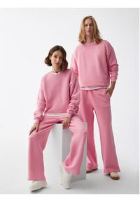 Americanos Spodnie dresowe Unisex Chicago Różowy Wide Leg. Kolor: różowy. Materiał: bawełna, dresówka #5