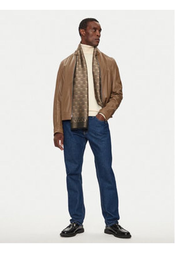 Guess Szalik AM9437 POL03 Beżowy. Kolor: beżowy. Materiał: materiał