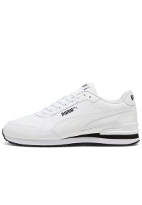 Buty unisex Puma ST Runner v4 39906807 - białe. Kolor: biały. Materiał: skóra, syntetyk, guma. Szerokość cholewki: normalna #1