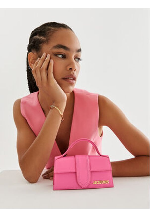 JACQUEMUS Torebka Le Bambino 213BA006-3060 Różowy. Kolor: różowy. Materiał: skórzane