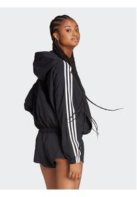 Adidas - adidas Wiatrówka Essentials 3-Stripes Woven Windbreaker HT3399 Czarny Loose Fit. Kolor: czarny. Materiał: syntetyk #4