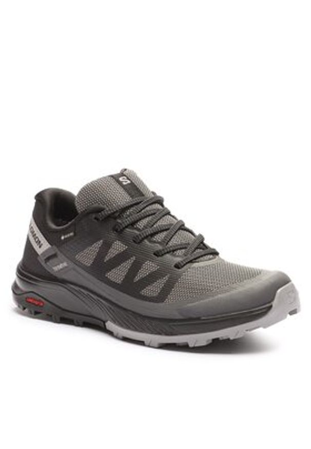 salomon - Salomon Trekkingi Outrise Gtx W GORE-TEX L47142600 Czarny. Kolor: czarny. Materiał: materiał