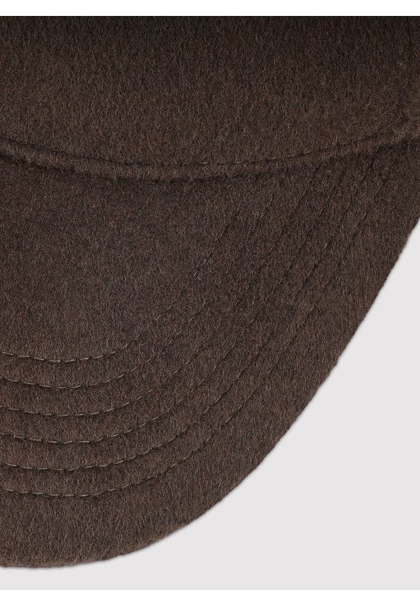 Pako Lorente - PAKO LORENTE – Brązowa czapka z daszkiem z wełną. Kolor: brązowy. Materiał: wełna