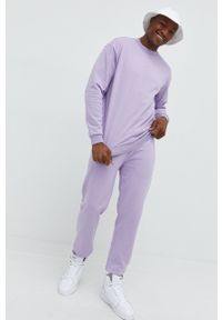 ARKK Copenhagen - Arkk Copenhagen bluza bawełniana kolor fioletowy gładka. Kolor: fioletowy. Materiał: bawełna. Wzór: gładki #7