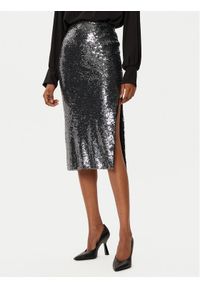 Rinascimento Spódnica midi CFC0019735002 Srebrny Regular Fit. Kolor: srebrny. Materiał: syntetyk #1
