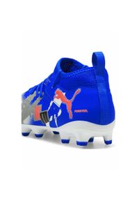 Puma - Młodzieżowe buty piłkarskie FUTURE 8 MATCH FOREVER FG/AG PUMA. Kolor: biały, wielokolorowy, niebieski. Szerokość cholewki: normalna. Sport: piłka nożna