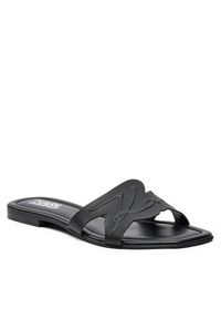 Karl Lagerfeld - KARL LAGERFELD Klapki KL85408 Czarny. Kolor: czarny. Materiał: skóra #3