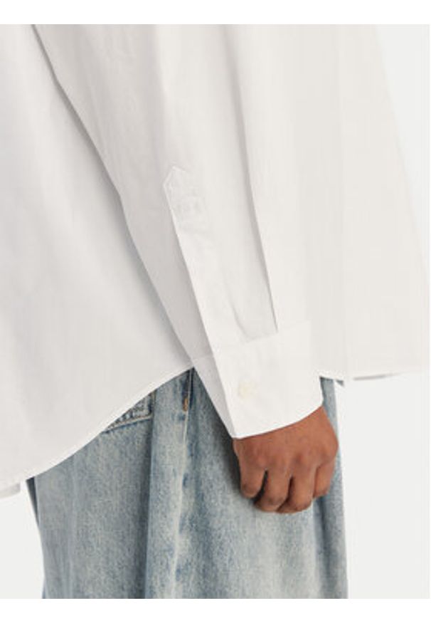 Hugo - HUGO Koszula Elisana B 50552146 Biały Oversize. Kolor: biały. Materiał: bawełna