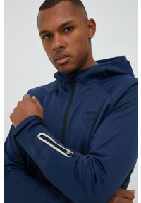 Rossignol kurtka outdoorowa kolor granatowy. Kolor: niebieski. Materiał: tkanina, materiał, softshell. Długość rękawa: raglanowy rękaw