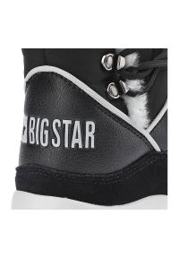 Big-Star - Czarne Botki Big Star Damskie Modne Ocieplane Buty. Kolor: czarny. Materiał: futro, zamsz, syntetyk. Szerokość cholewki: normalna. Sezon: zima. Obcas: na platformie. Styl: elegancki