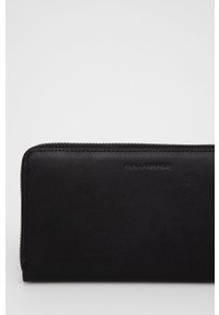 Karl Lagerfeld portfel skórzany 221W3215 damski kolor czarny. Kolor: czarny. Materiał: skóra. Wzór: gładki #3