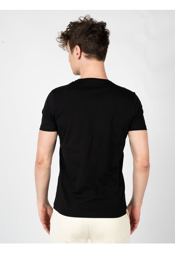 Iceberg T-Shirt | F0106301 | Mężczyzna | Czarny. Okazja: na co dzień. Kolor: czarny. Materiał: bawełna, elastan. Wzór: nadruk. Styl: casual, elegancki, klasyczny