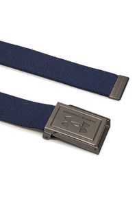 Under Armour Pasek Męski M Stretch Webbing Belt 1383935-410 Granatowy. Kolor: niebieski. Materiał: materiał