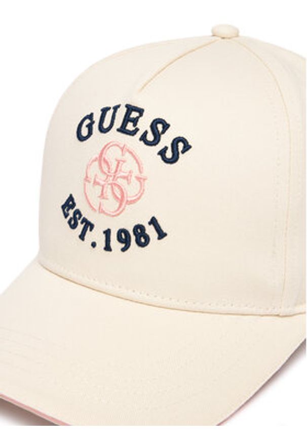 Guess Czapka z daszkiem V6RZ03 WO07T Beżowy. Kolor: beżowy. Materiał: bawełna