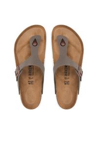 Birkenstock Japonki Gizeh 0043391 Szary. Kolor: szary. Materiał: skóra #8