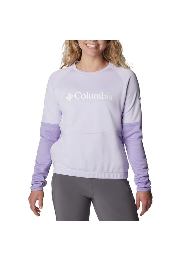 columbia - Bluza trekkingowa damska Columbia Windgates Crew. Kolor: fioletowy. Styl: sportowy. Sport: turystyka piesza
