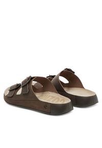 ecco - ECCO Klapki Cozmo 50098402114 Brązowy. Kolor: brązowy. Materiał: skóra, nubuk #5