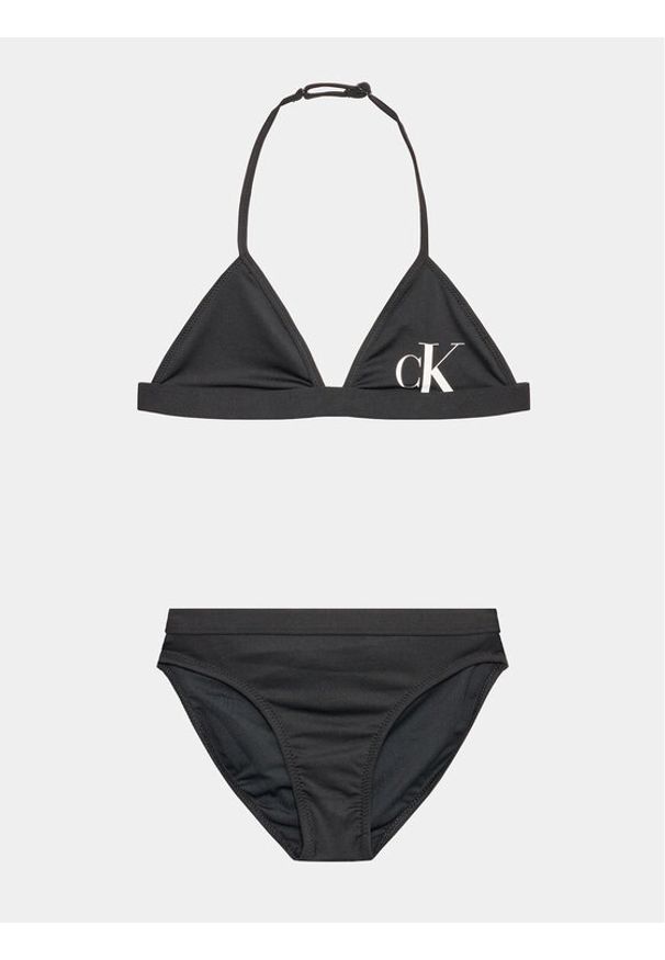 Calvin Klein Swimwear Strój kąpielowy KY0KY00028 Czarny. Kolor: czarny. Materiał: syntetyk