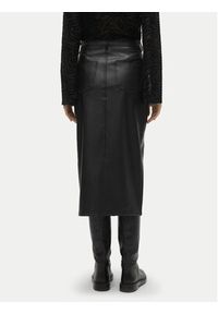Vero Moda Spódnica z imitacji skóry Veri 10311707 Czarny Regular Fit. Kolor: czarny. Materiał: skóra #5