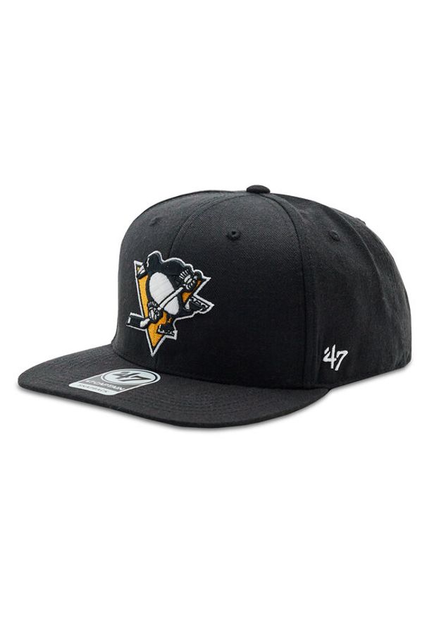 47 Brand Czapka z daszkiem NHL Pittsburgh Penguins No Shot '47 CAPTAIN H-NSHOT15WBP-BK Czarny. Kolor: czarny. Materiał: materiał