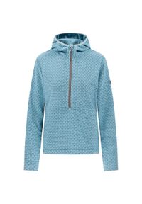 TRESPASS - Damska Bluza Z Kapturem Metraya. Typ kołnierza: kaptur. Kolor: niebieski. Styl: sportowy. Sport: turystyka piesza