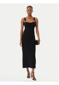 LOLA CASADEMUNT Sukienka koktajlowa MS2616048 Czarny Slim Fit. Kolor: czarny. Materiał: wiskoza. Styl: wizytowy #3