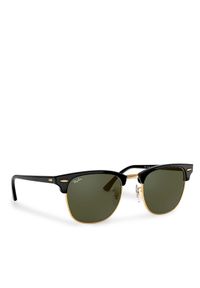 Ray-Ban Okulary przeciwsłoneczne Clubmaster 0RB3016 W0365 Czarny. Kolor: czarny. Materiał: syntetyk #1