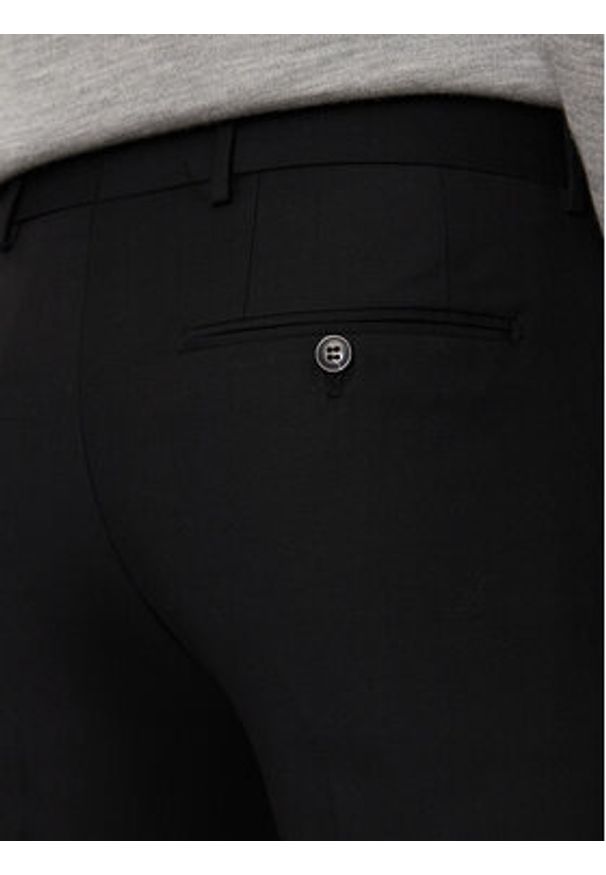 Jack & Jones Chinosy Solaris 12141112 Czarny Super Slim Fit. Kolor: czarny. Materiał: syntetyk