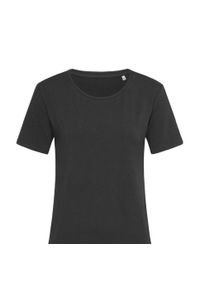 Stedman - Koszulka Damska Claire Crew Neck Relaxed Fit T-shirt. Kolor: czarny