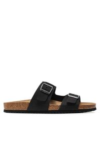 Geox Klapki U Sandal Ghita B U159VB 00032 C9999 Czarny. Kolor: czarny. Materiał: skóra, nubuk