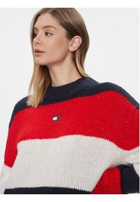 Tommy Jeans Sweter Tjw Colorblock Sweater DW0DW17495 Granatowy Regular Fit. Kolor: niebieski. Materiał: syntetyk #3