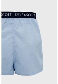 Lyle & Scott Bokserki bawełniane (2-pack) kolor niebieski. Kolor: niebieski. Materiał: bawełna #5